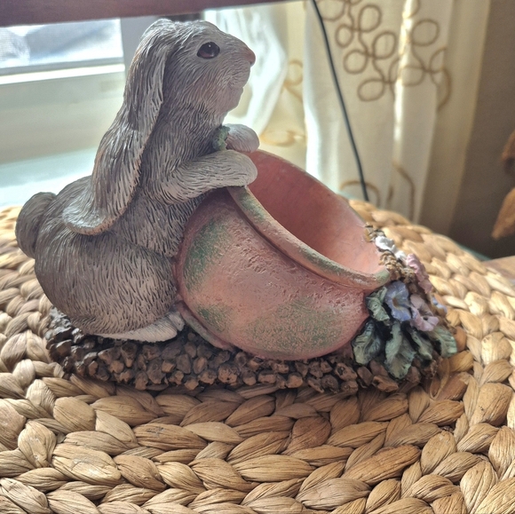 Crumpets Corner 1998 Bunny Rabbit Match Candle Holder - Picture 3 of 6